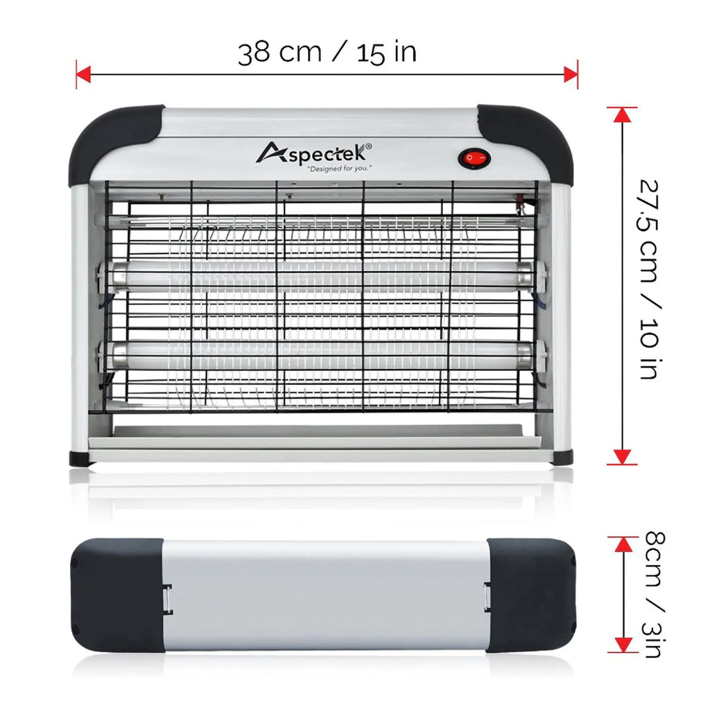ASPECTEK Powerful 20W Electronic Insect Killer, Bug Zapper, Fly Zapper, Mosquito Killer-Indoor Use Including Free 2 Pack Replacement Bulbs