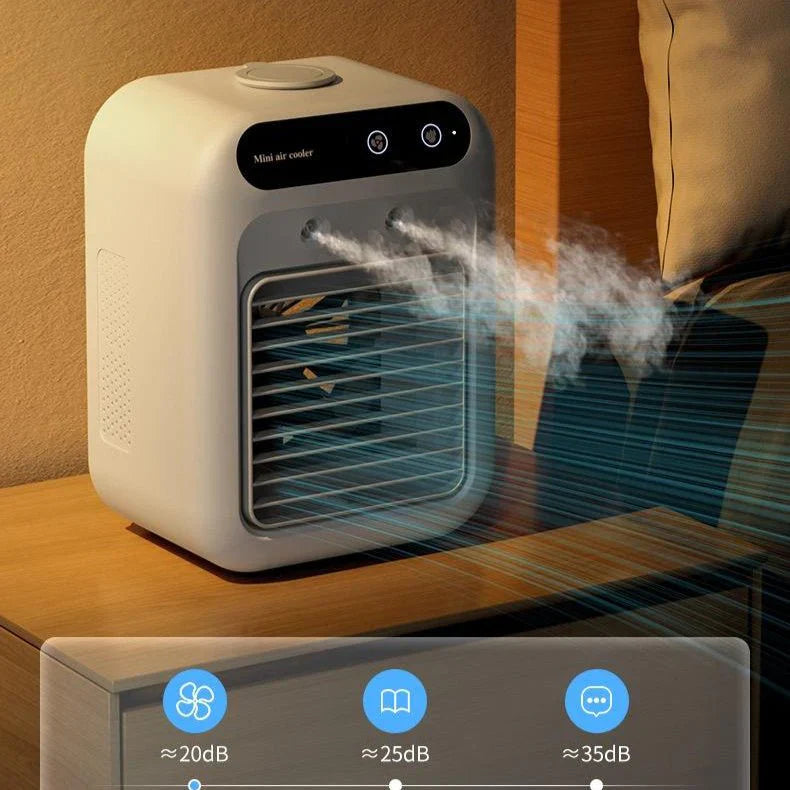 Mini Portable Air Cooler – USB Rechargeable Fan for Room, Car & Office