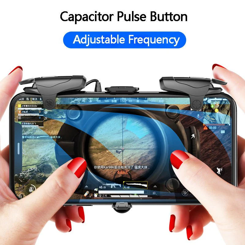 Alloy Mobile Gamepad  Trigger Button Controller for PUBG/COD  Precision Aim Shooter Grip