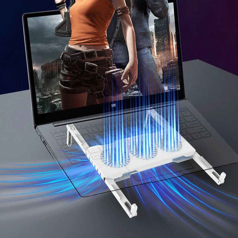 Slim Laptop Cooling Pad   USB Powered  Triple Fan Gaming Cooler for 17" Notebook & PC